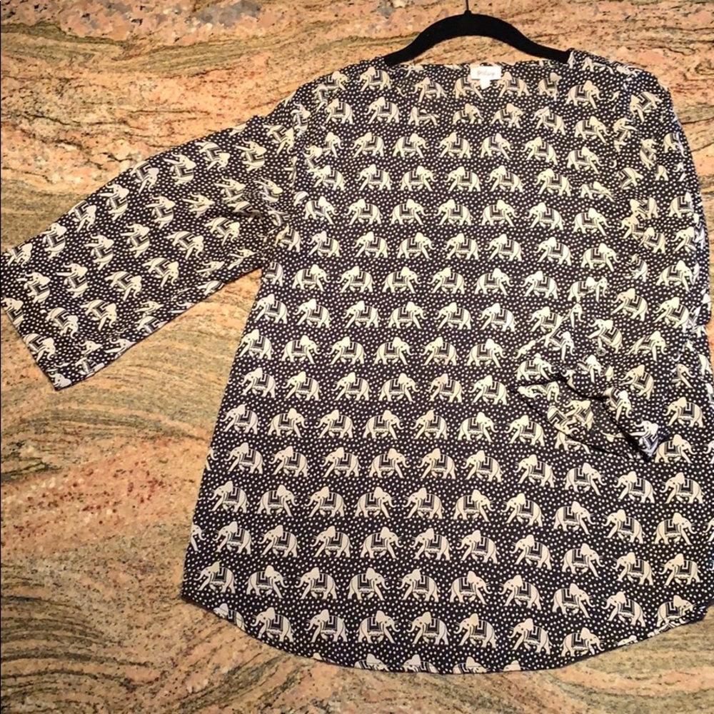 Pixley elephant blouse